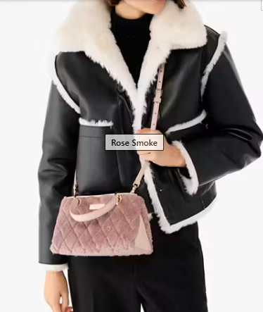 katespadeoutlet Carey Faux Fur Small Sullivan Satchel