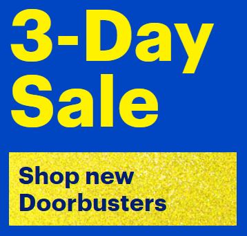 BestBuy 3 Days Sale – New DoorBusters