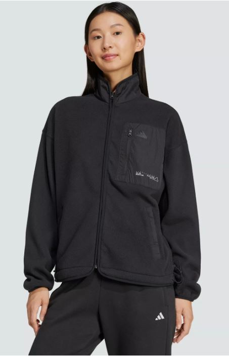 adidas women City Escape Polar Fleece Track Top