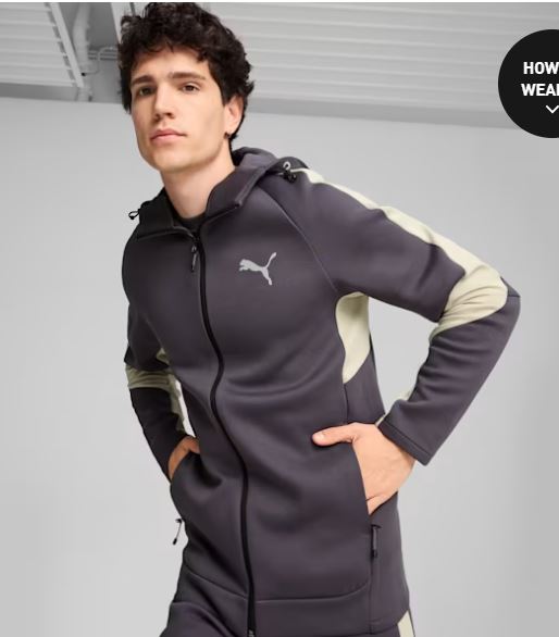 evoSTRIPE Men’s Zip-Up Sweatshirt