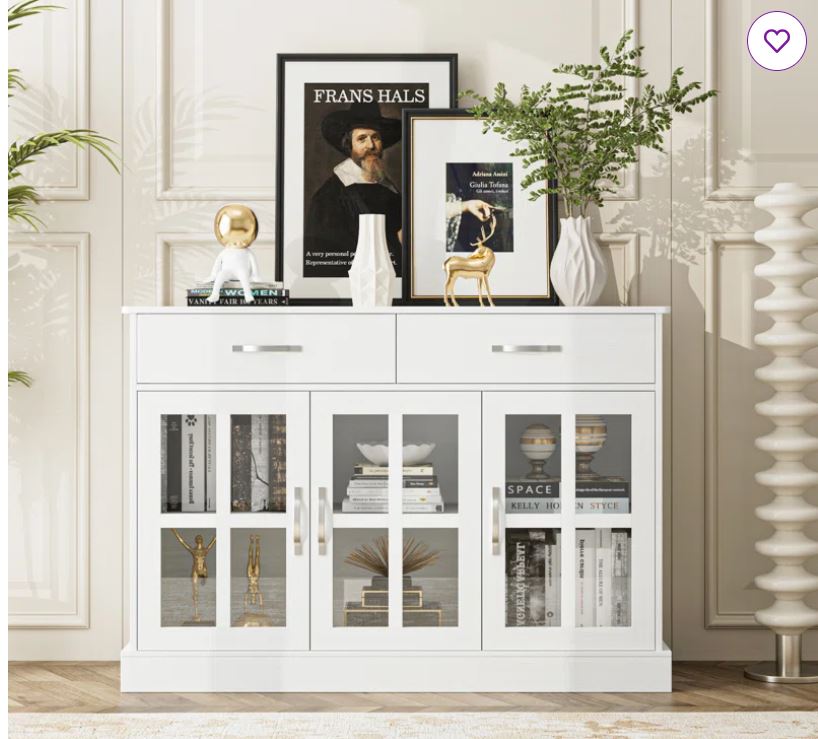 Aljal 5 – Piece Glass Top Dining Set for 4 People