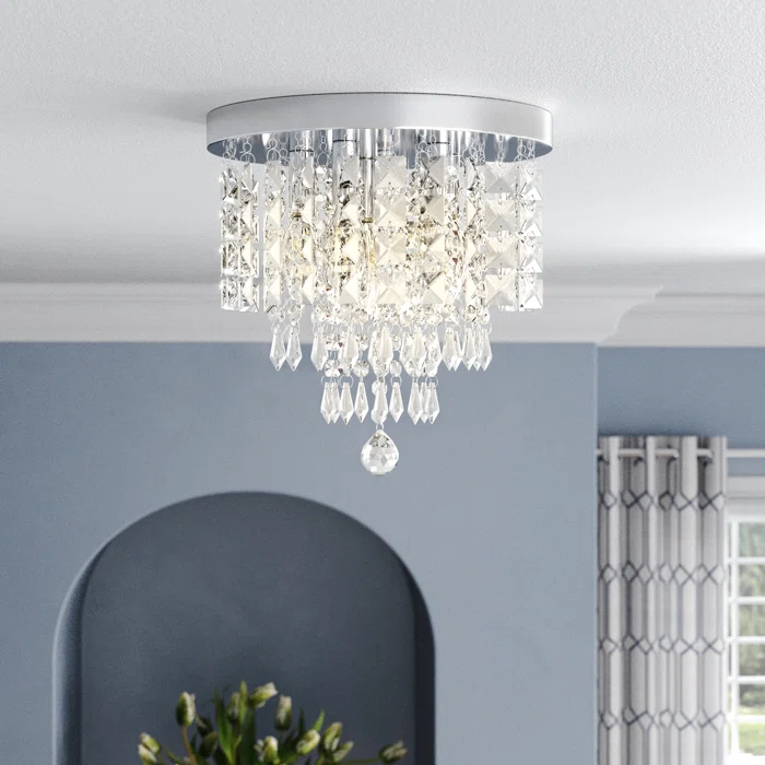 Salley 5-Light 11″ Crystal Flush Mount