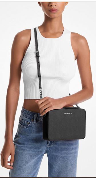 Michael Kors Jet Set Large Saffiano Leather Crossbody Bag