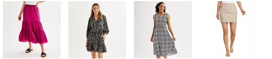 Women’s Sonoma Goods For Life® Tiered Midi Skirt