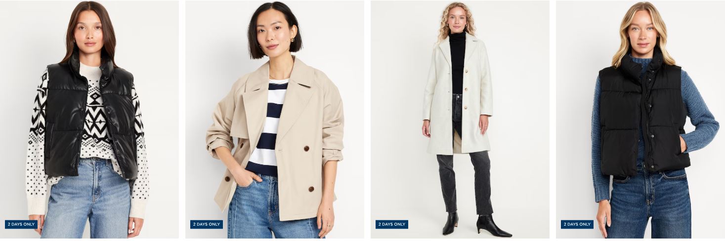 Faux-Leather Puffer Vest