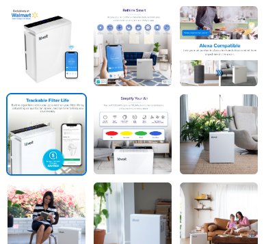 Levoit Smart Air Purifier LV-RH131S-WM, for Smoke & Odors, Energy Star