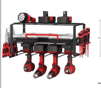 Stalwart Multi-tool Hanger 19.3-in Black Steel