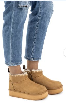 MUK LUKS Women’s Augie Mini Side-Zip Cozy Booties, Sizes 6-11