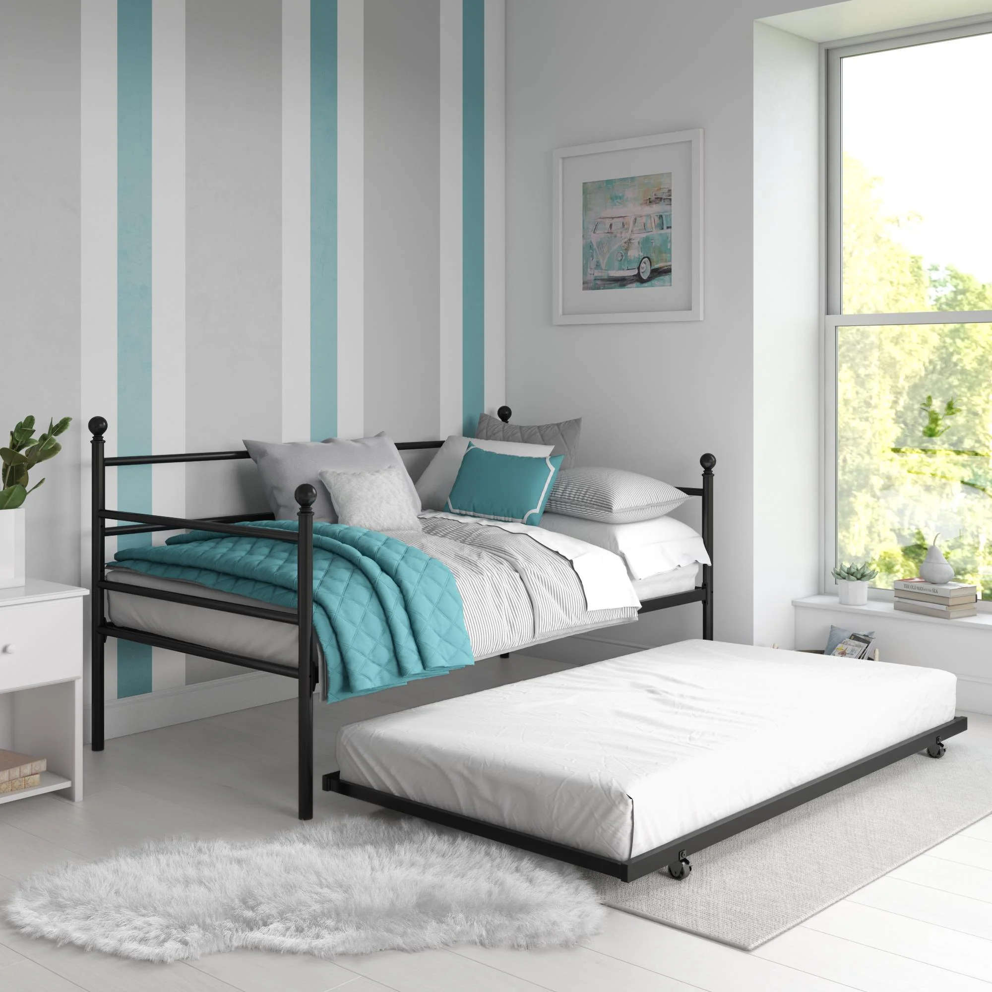 Better Homes & Gardens- Loden White Square Porcelain 12-Piece Dinnerware Set