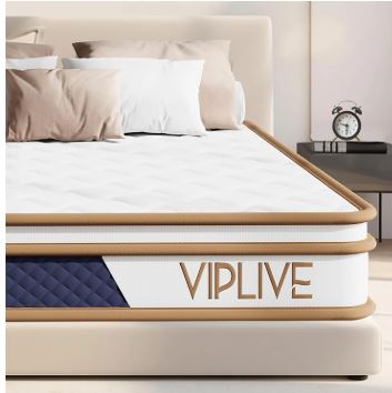 Full Mattress, VIPLIVE 10 inch Memory Foam Mattress in a Box, Full Size
