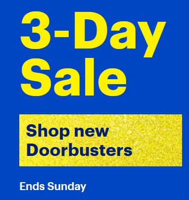 BestBuy 3 day sale