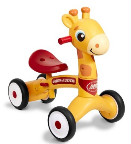 Radio Flyer Giraffe Toddlers Push Ride-On Toys for Kids Ages 1-3YR Up to 42