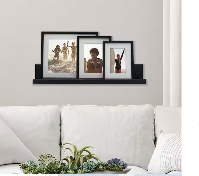 Black Ledge Frame Set (Set of 4)
