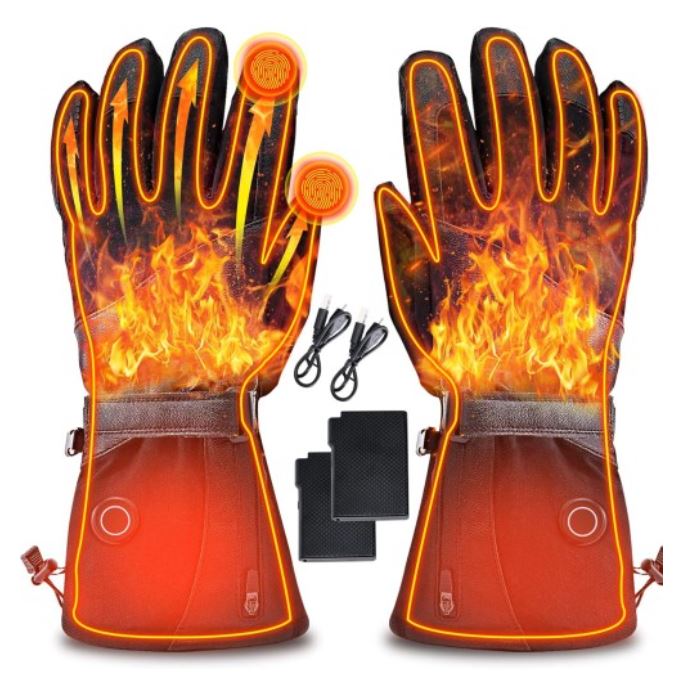 Unisex Rechargeable Touch Screen Heated Gloves