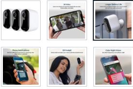 Arlo – Essential XL 3-Camera Outdoor Wireless 2K Security Camera (2nd Generation) with 4x Longer Battery Life – White