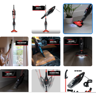 Dirt Devil 3-in-1 Lightweight Corded Stick and Handheld Multi-Surface Vacuum EV1426CS, New