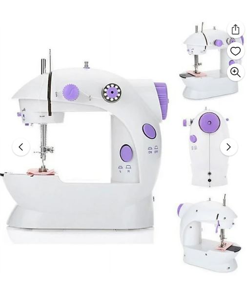 Mini Electric Sewing Machine 2 Speed Portable Desktop Handheld Household with LED Light (US)