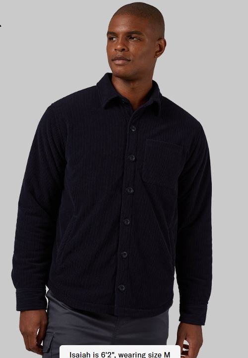 MEN’S CORDUROY SHERPA-LINED SHIRT JACKET