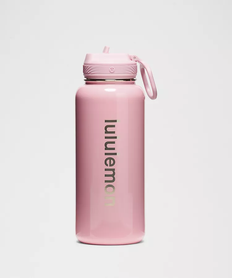 lululemon Back to Life Sport Bottle 32oz Straw Lid Shine