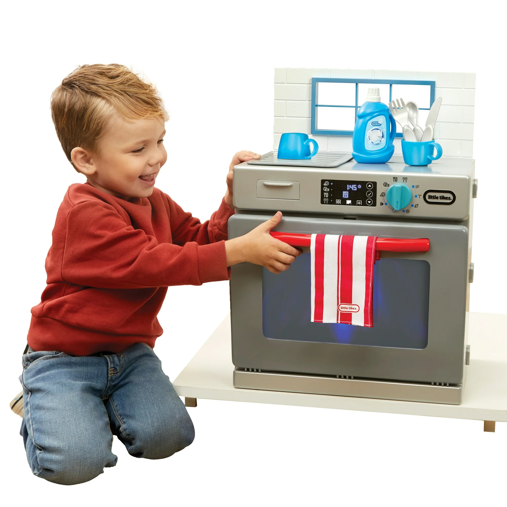 Little Tikes First Washer Dryer, Pretend Play Appliance, Interactive Toy Washing Machine with 11 Accessories, Kids Ages 2+