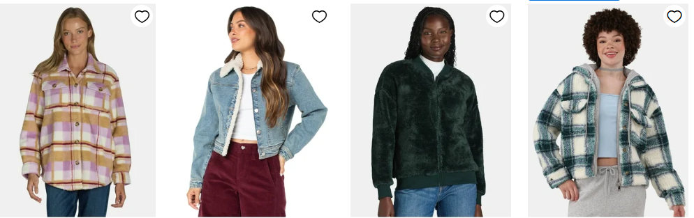 Jason Maxwell Women’s and Women’s Plus Quilted Coat with Ribbed Collar, Size S-3X