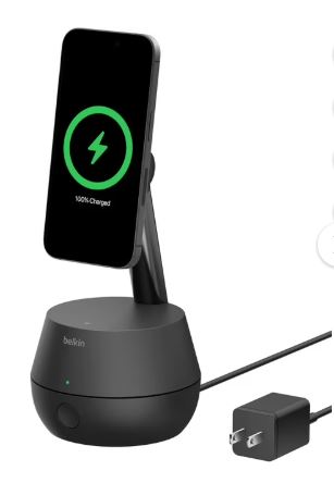 Belkin Wireless Charger Stand, Auto Face Tracking, Apple DockKit Certifiedwas