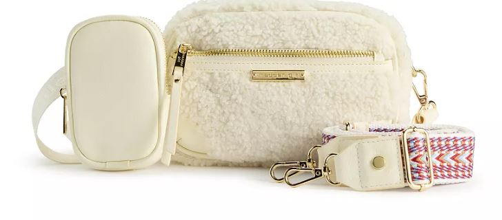 madden girl 3-Piece Camera Crossbody Gift Set