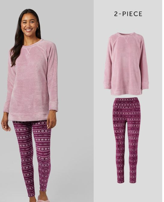 WOMEN’S 2PC PLUSH SLEEP SET