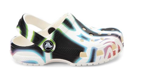 Crocs Classic Glow-In-The-Dark Swirl Clog – Baby / Toddler – Multicolor