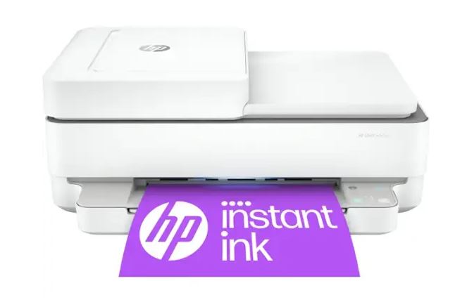 HP – ENVY 6455e Wireless All-In-One Inkjet Printer with 3 months of Instant Ink Included with HP+ – White