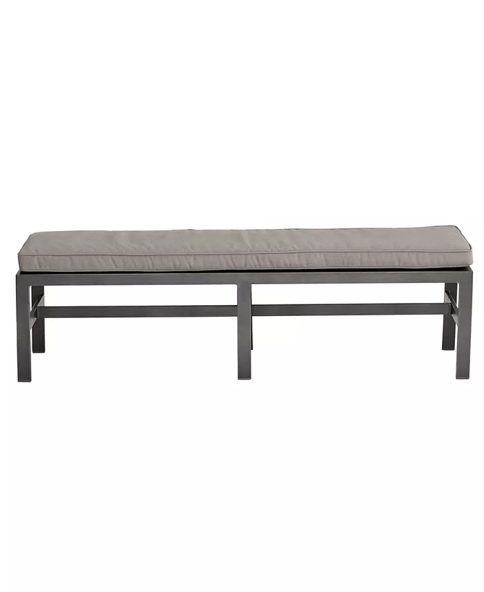 CLOSEOUT! Marlough II Aluminum Armless Dining Bench, Created for Macy’s