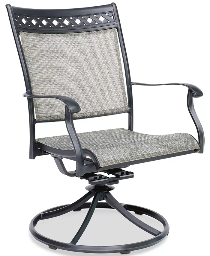 CLOSEOUT! Vintage II Outdoor Sling Swivel Chair, Created for Macy’s