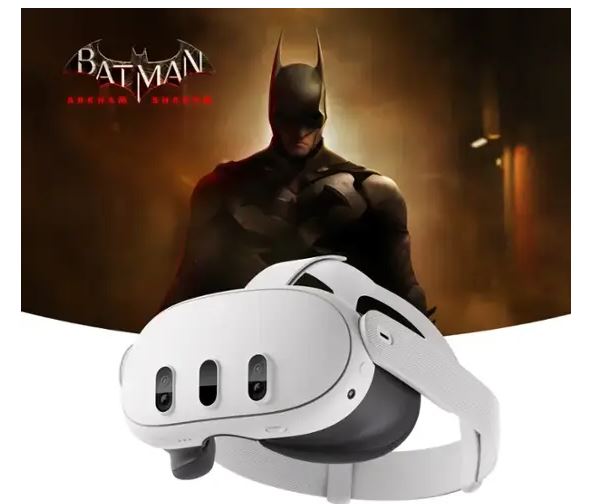 Meta Quest 3 128GB — The Most Powerful Quest — Ultimate Mixed Reality Experiences — Get Batman: Arkham Shadow Included – White