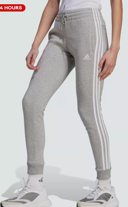 adidas women Essentials 3-Stripes Fleece Pants