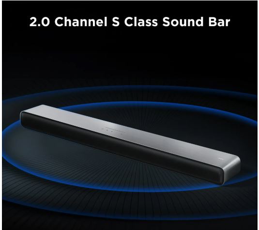 TCL – S4BH S Class 2.0 Channel Sound Bar with Dolby Atmos, DTS Virtual:X, and Bluetooth Music Streaming – Black