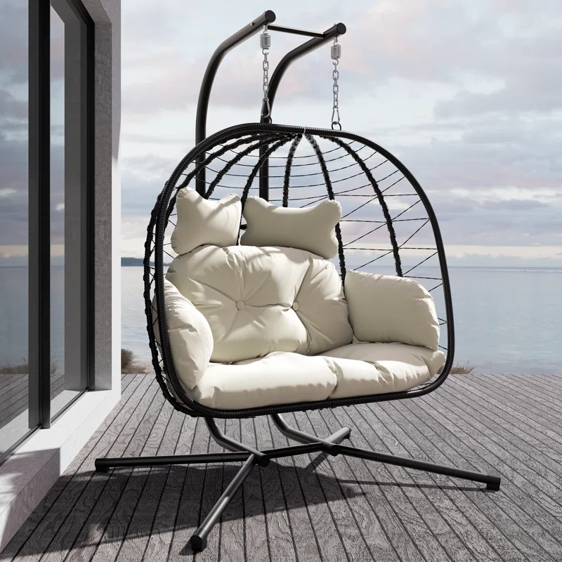 Chousein Egg Chair with Stand for 2 Person