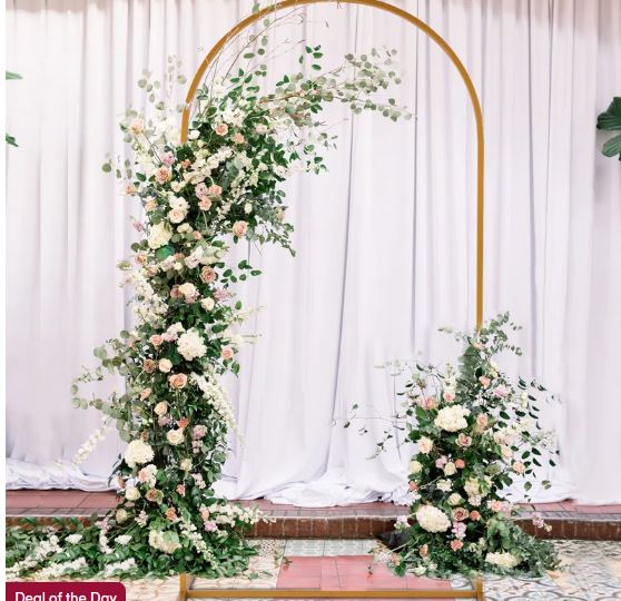 18.9” W x 39.37” D Iron Arbor in Gold