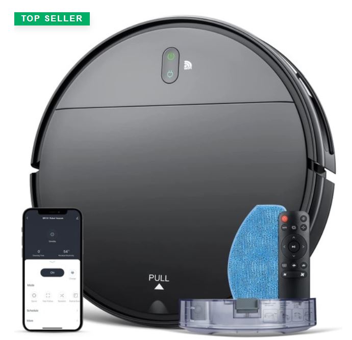 Robot Vacuum and Mop Combo – WiFi/App/Alexa Compatible