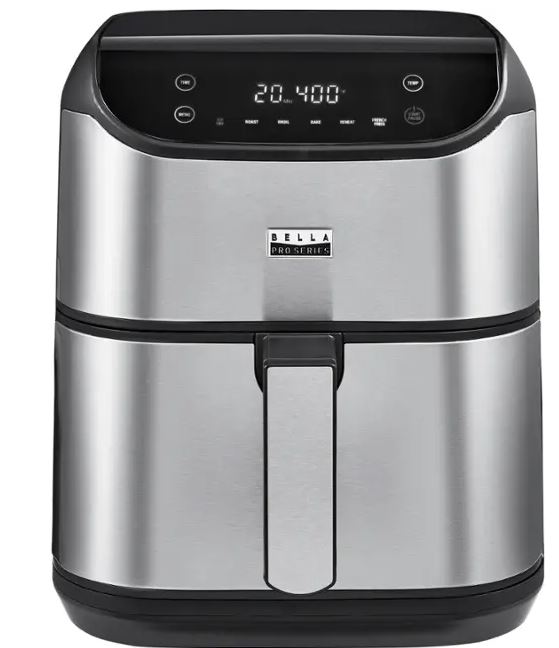 bella PRO – 6-qt. Touchscreen Air Fryer – Stainless Steel