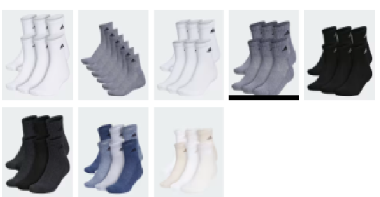 RUN! 6-Pack Mens Adidas Socks