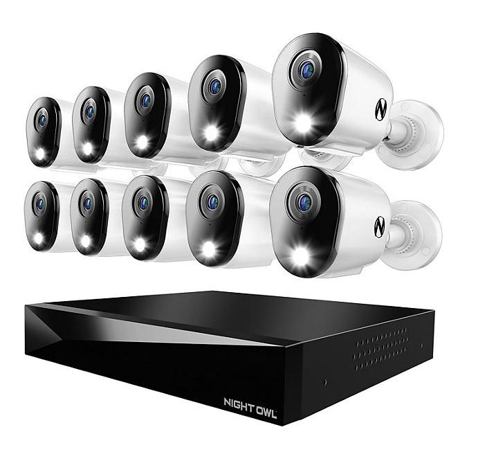 Night Owl 4K Cameras with 2TB DVR Security System, 16pk