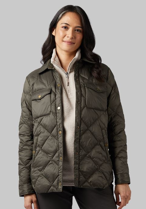 WOMEN’S LIGHTWEIGHT POLY-FILL SHIRT JACKET