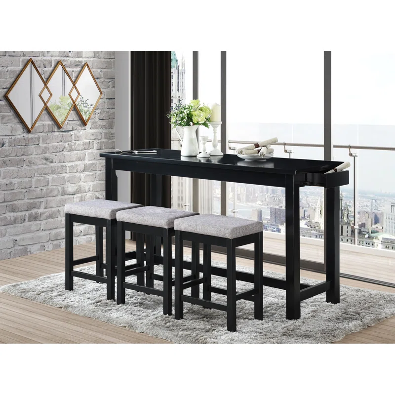 Dejesus 4 – Piece Trestle Dining Set