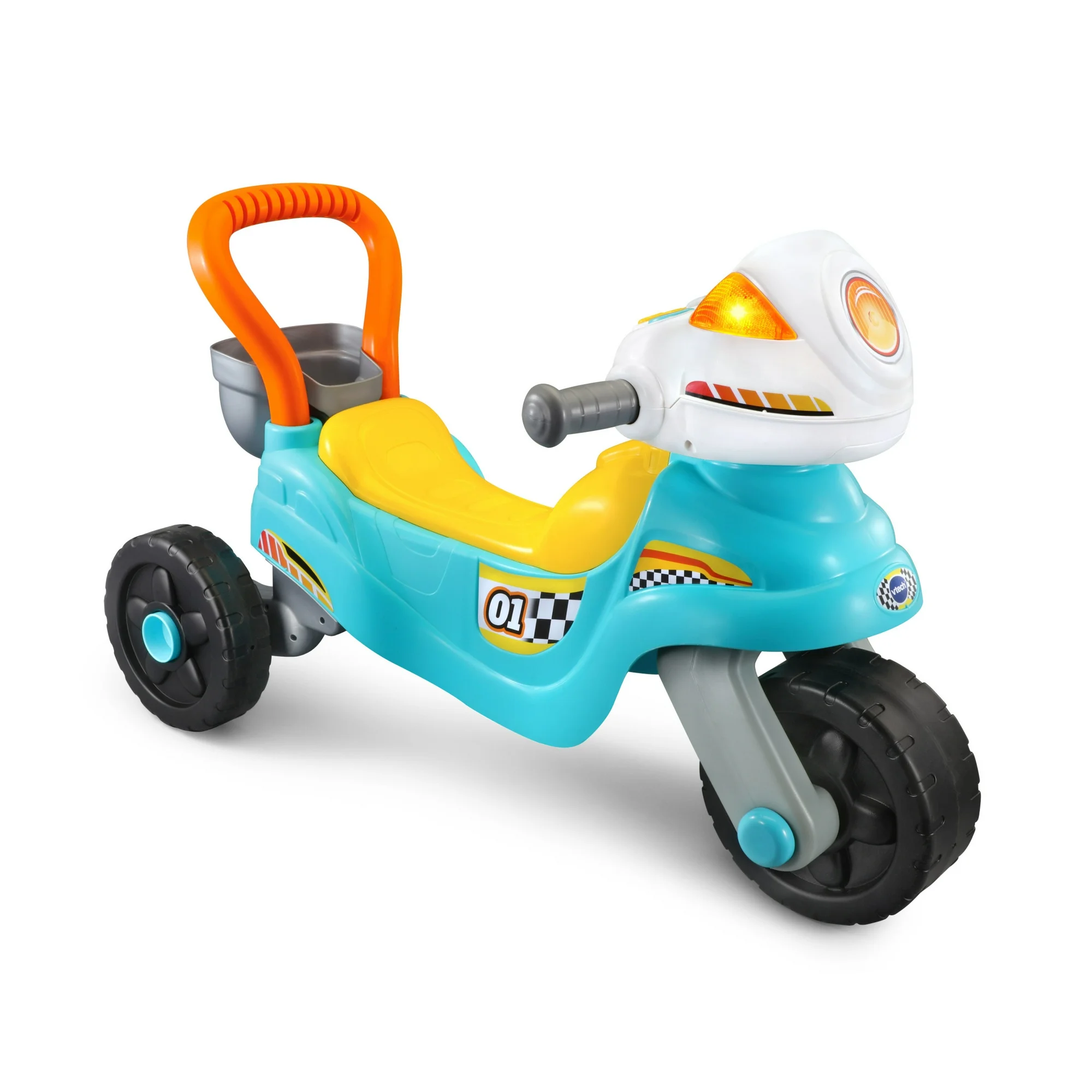 VTech 3-in-1 Learning Motorbike: Toddler Ride-On Toy, Walker & Bike, Multi-Color, Plastic, 13.07″ x 28.35″ x 18.50″, 7.13 lbs