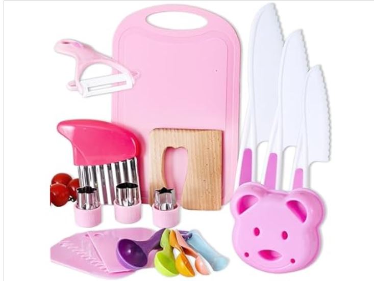19 Pc Kitchen Tools-Kids Cooking Sets