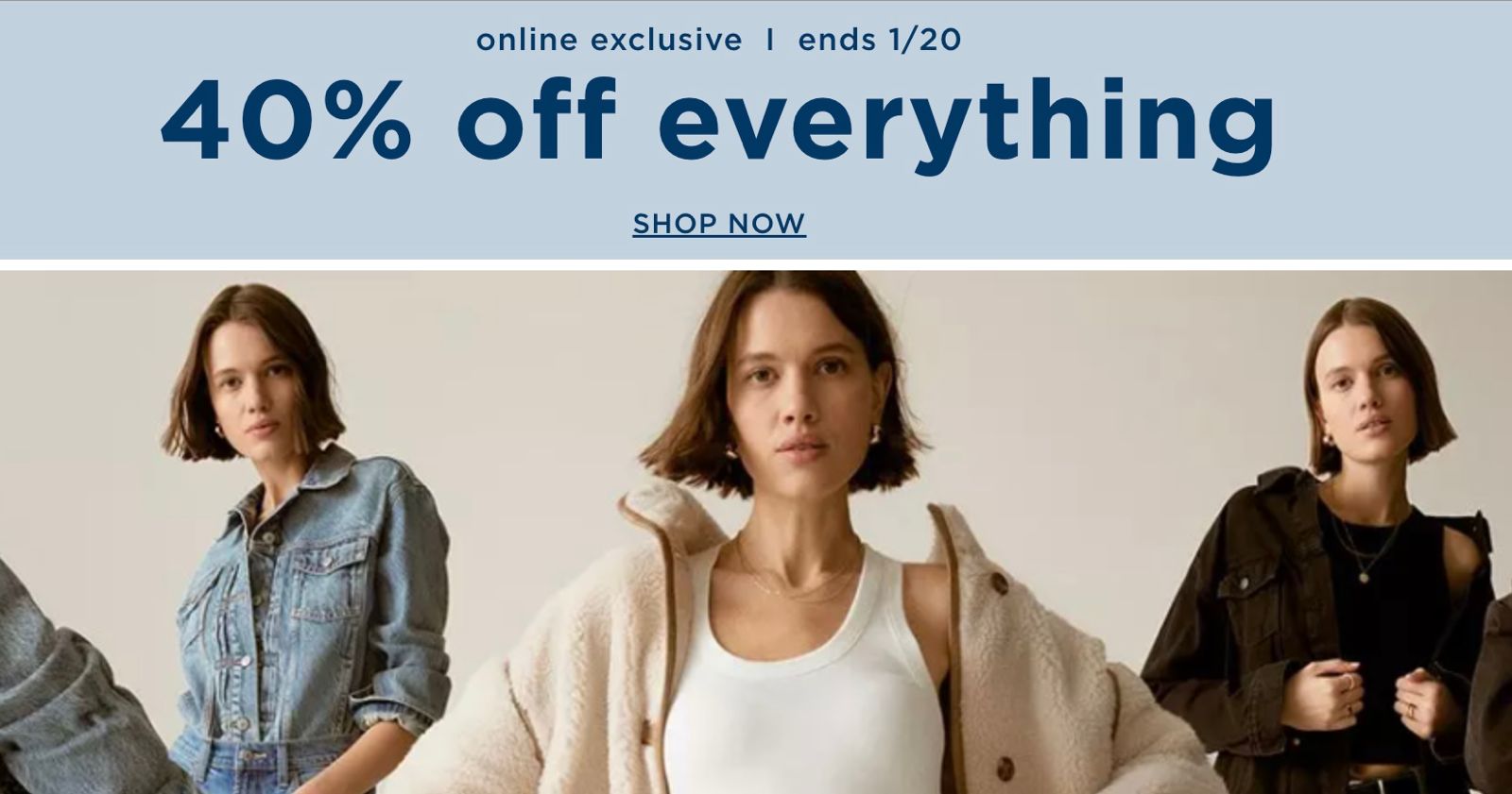 Old Navy Sale: Extra 40% Off Everything