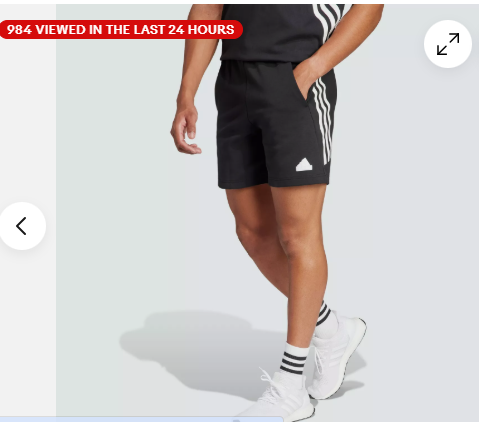 adidas men Future Icons 3-Stripes Shorts