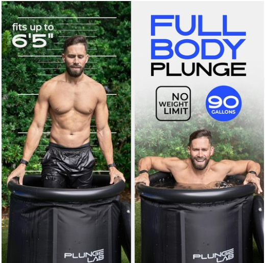 Cold Plunge Tub XL, Portable Ice Bath Tub for Athletes, 90 Gallon Capacity