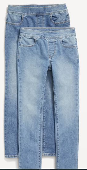Wow Skinny Pull-On Jeans 2-Pack for Girls