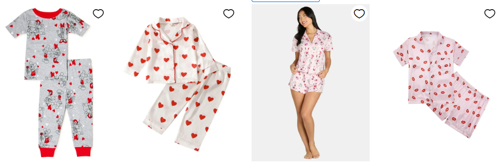 valentine pajamas